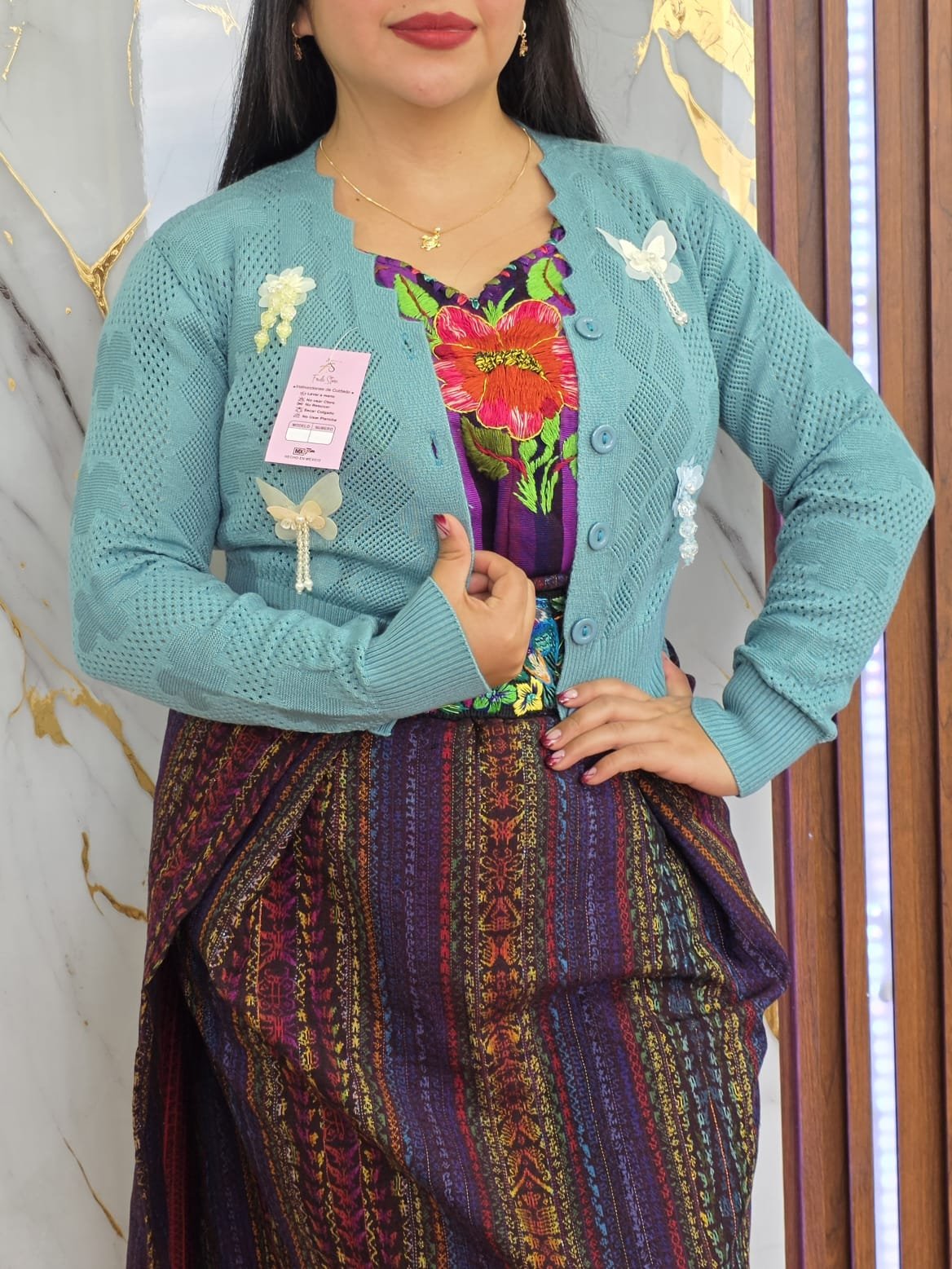 Torera cuello escalera 🌺🦋 - Imagen 3