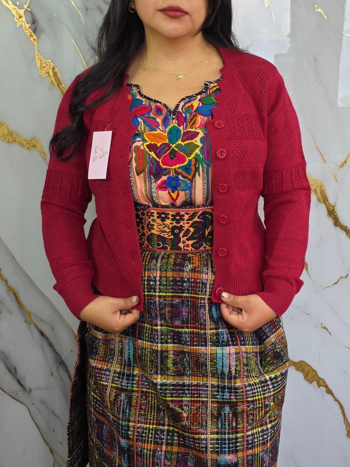 Cuello escalera calado 💖