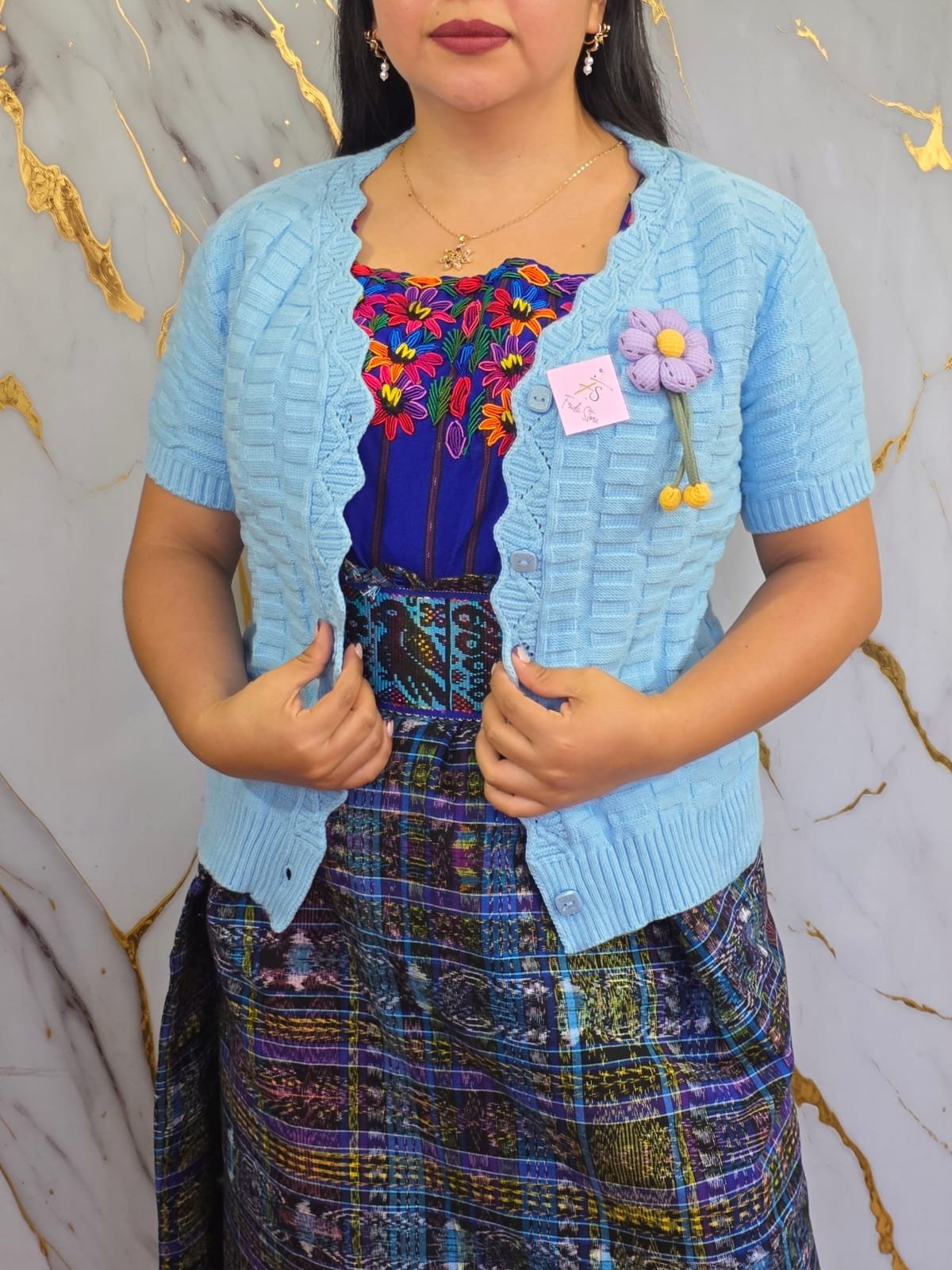 Manga corta con flor🌸 - Imagen 12