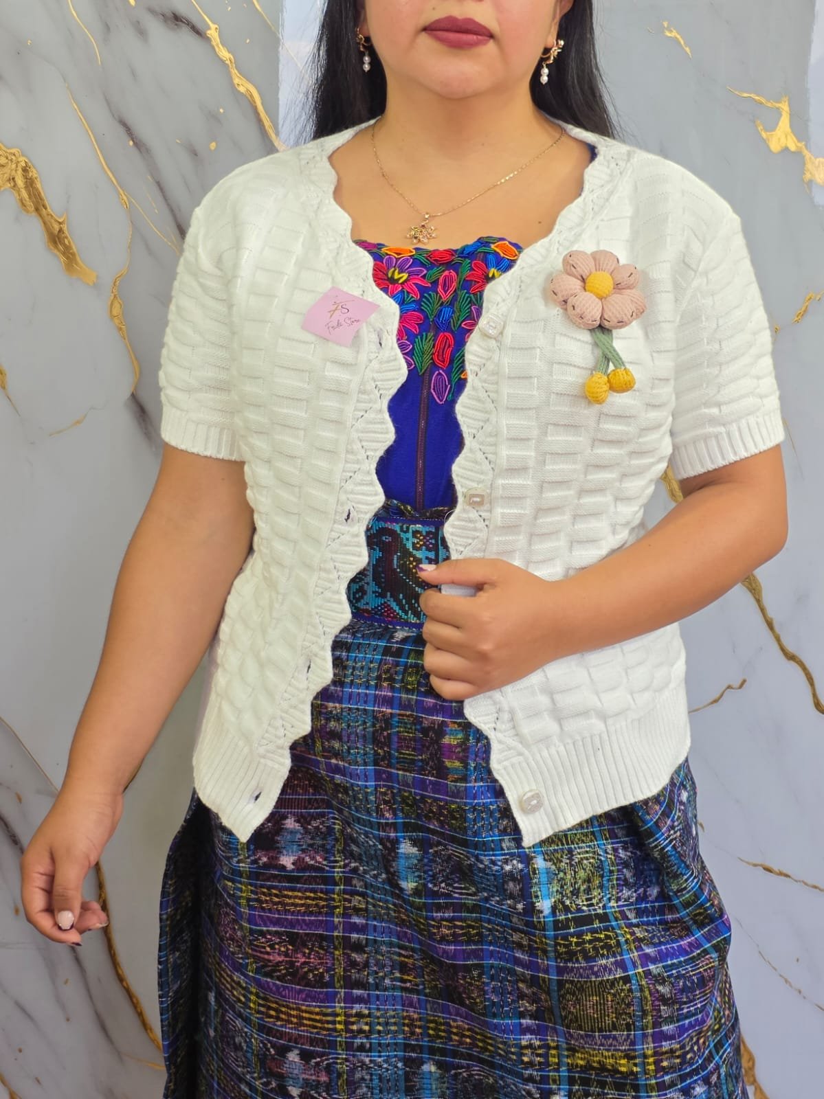 Manga corta con flor🌸 - Imagen 3