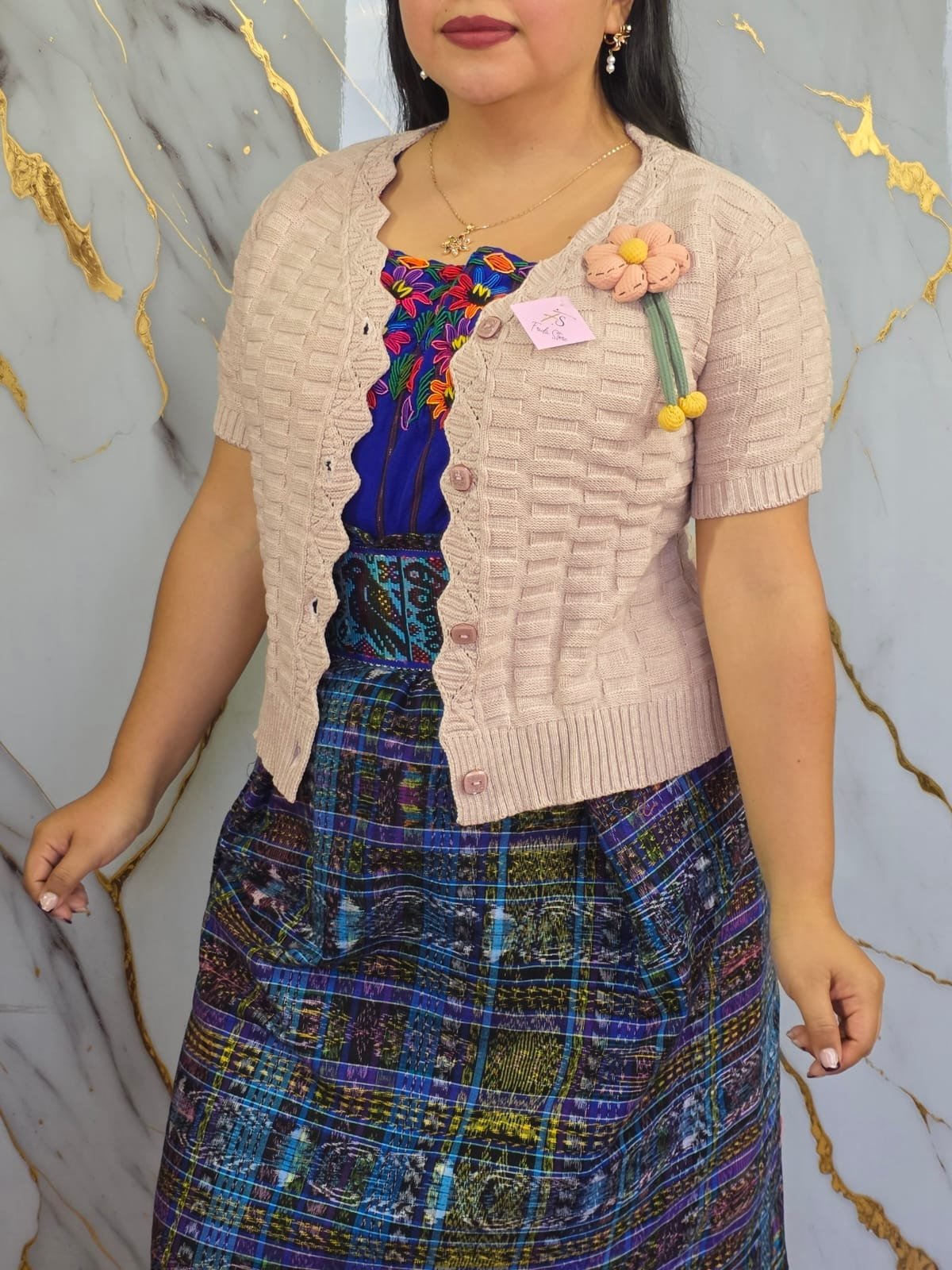 Manga corta con flor🌸 - Imagen 5